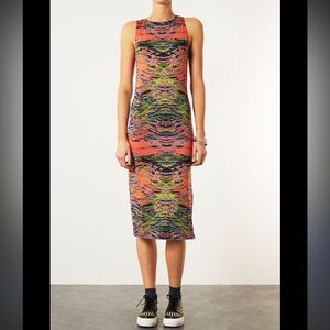 TopShop size 6 Printed Tank Bodycon Dress